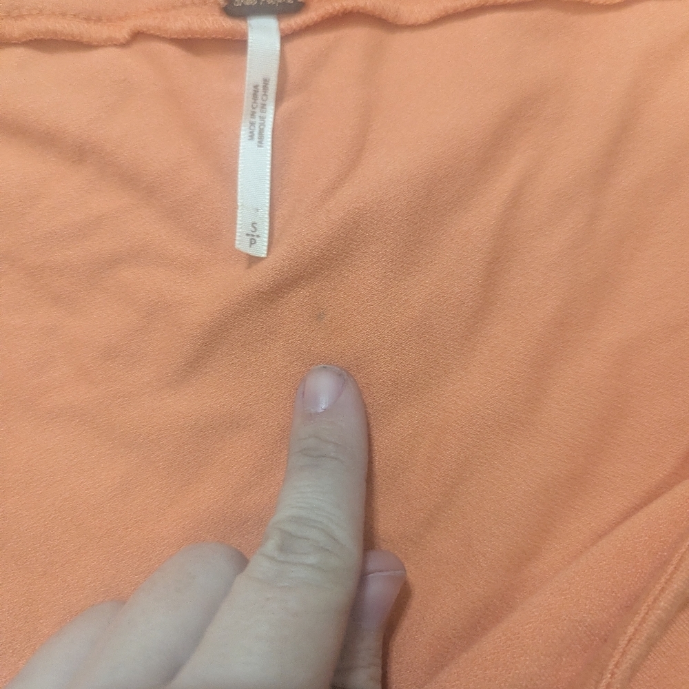 Free People Orange Off-Shoulder Blouse - Picture 5 of 5